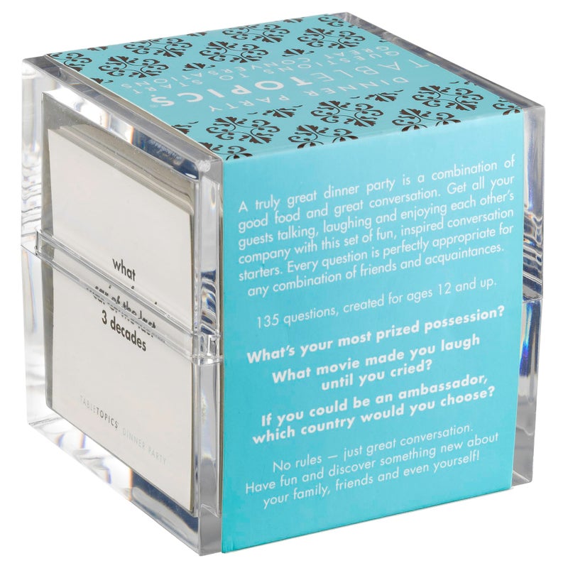 TableTopics Dinner Party Conversation Cards for Adults to Enjoy Getting to Know Each Other, 135 Entertaining Questions & Ice Breakers for Parties & Gatherings, Unique Host Gift - Image 3